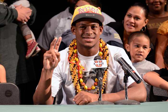 JuJu Smith-Schuster photo by Kelvin Kuo-USA TODAY Sports (2014)